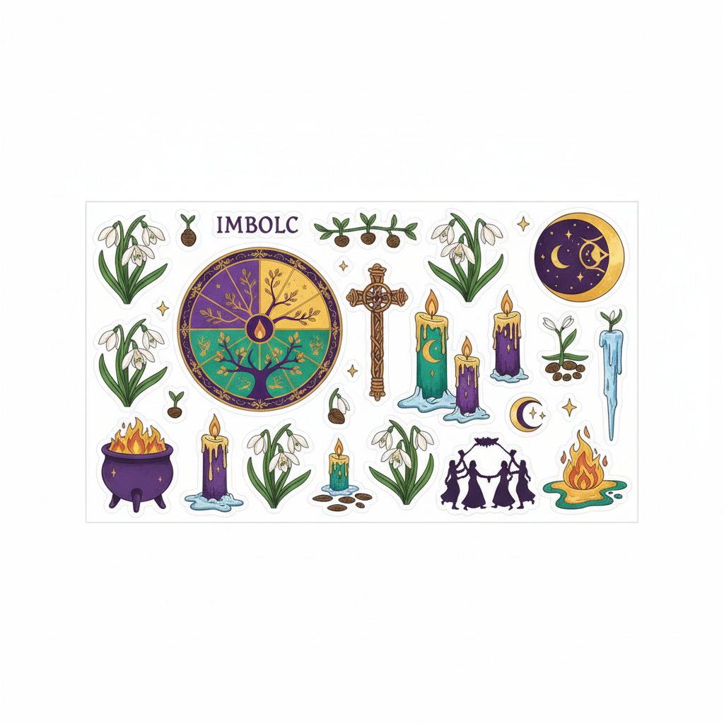 Imbolc Sticker Sheet Product Photo